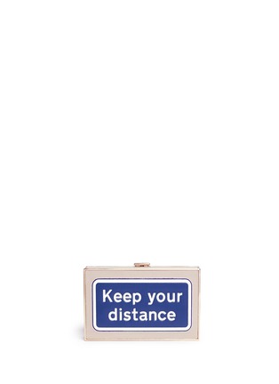 Main View - Click To Enlarge - ANYA HINDMARCH - 'Keep Your Distance Imperial' leather box clutch