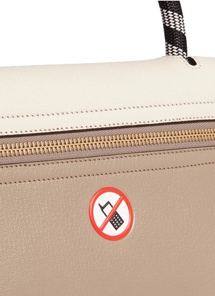 Detail View - Click To Enlarge - ANYA HINDMARCH - 'No Mobile Bathurst' small leather satchel