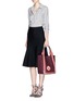 Figure View - Click To Enlarge - ANYA HINDMARCH - 'No Mobile' small canvas shopper tote