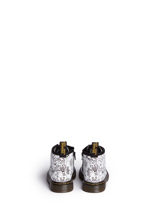 Back View - Click To Enlarge - DR. MARTENS - 'Brooklee B' character print leather infant boots