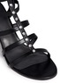 Detail View - Click To Enlarge - STUART WEITZMAN - 'Gladcleo' leather elastic combo gladiator sandals