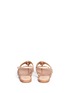 Back View - Click To Enlarge - STUART WEITZMAN - 'Thongshow' crystal pavé micro chain leather sandals