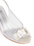Detail View - Click To Enlarge - STUART WEITZMAN - Strass buckle acetate heel nappa leather sandals
