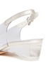 Detail View - Click To Enlarge - STUART WEITZMAN - Strass buckle acetate heel nappa leather sandals