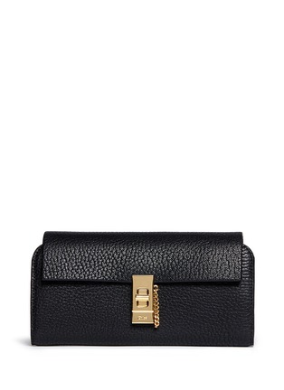 Main View - Click To Enlarge - CHLOÉ - 'Drew' leather continental wallet