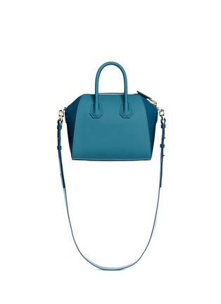Back View - Click To Enlarge - GIVENCHY - 'Antigona' mini patent leather combo bag