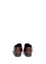 Back View - Click To Enlarge - CANALI - Burnish leather double monk strap shoes