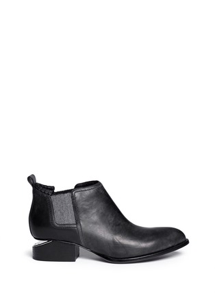 Main View - Click To Enlarge - ALEXANDER WANG - 'Kori' cutout heel leather Chelsea boots