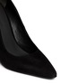 Detail View - Click To Enlarge - ALEXANDER WANG - 'Ine' cutout wedge suede pumps