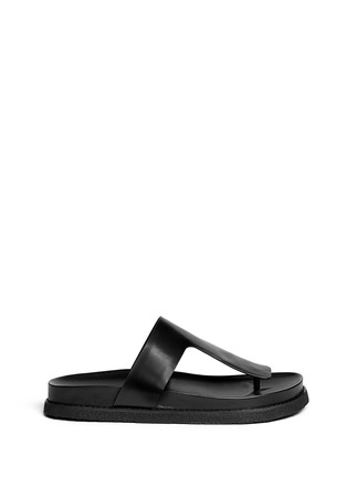 Main View - Click To Enlarge - ALEXANDER WANG - 'Agnes' leather thong sandals