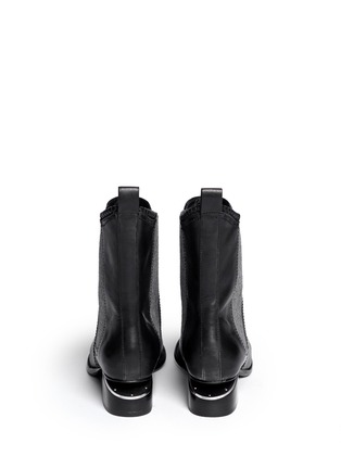 Back View - Click To Enlarge - ALEXANDER WANG - 'Anouck' cutout heel leather Chelsea boots