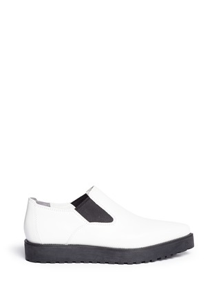 Main View - Click To Enlarge - ALEXANDER WANG - 'Catherine' leather slip-ons