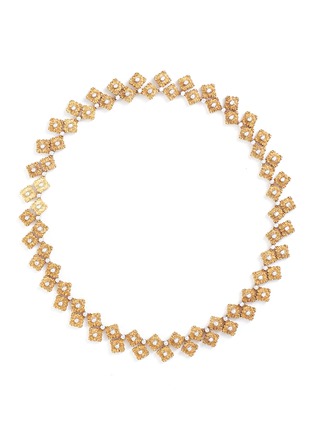Main View - Click To Enlarge - BUCCELLATI - Diamond 18k gold necklace