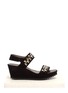 Main View - Click To Enlarge - PEDRO GARCÍA - 'Francine' crystal-detailed suede wedges