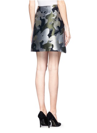 Back View - Click To Enlarge - WHISTLES - Camo jacquard skirt