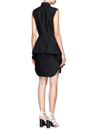 Back View - Click To Enlarge - ALEXANDER WANG - Double front sleeveless shirt dress