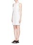 Front View - Click To Enlarge - ALEXANDER WANG - Crossover back sleeveless shift dress
