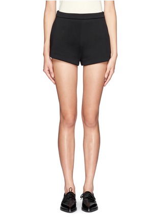 Main View - Click To Enlarge - T BY ALEXANDER WANG - Jersey bonded neoprene shorts