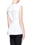 Back View - Click To Enlarge - ALEXANDER WANG - Apron front peplum top