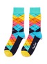 Main View - Click To Enlarge - HAPPY SOCKS - Argyle socks