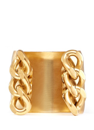 Main View - Click To Enlarge - ELA STONE - Chain brass cuff