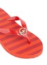 Detail View - Click To Enlarge - MICHAEL KORS - Logo medallion flip-flops