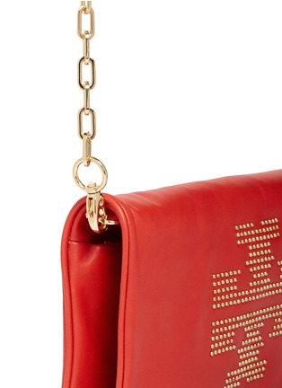 Detail View - Click To Enlarge - TORY BURCH - 'Reva' logo stud leather crossbody bag
