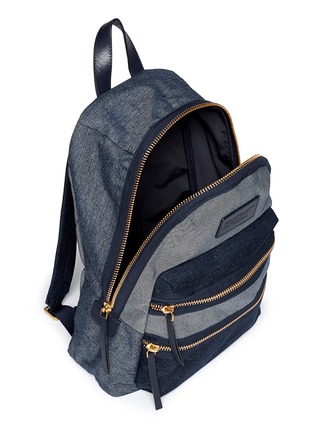 Detail View - Click To Enlarge - MARC BY MARC JACOBS - 'Domo Arigato' chambray backpack