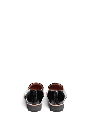 Back View - Click To Enlarge - FABIO RUSCONI - Leather wedge slip-ons