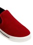Detail View - Click To Enlarge - MARC BY MARC JACOBS - Suede leather skate slip-ons
