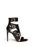 Main View - Click To Enlarge - SAM EDELMAN - 'Perth' suede panel leather sandals