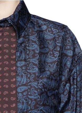 Detail View - Click To Enlarge - ALEXANDER WANG - Double layer paisley print silk shirt