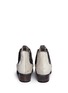 Back View - Click To Enlarge - FREEBIRD - 'Lasso' calf hair distressed leather Chelsea boots