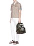 Figure View - Click To Enlarge - VALENTINO GARAVANI - 'Mariposa' butterfly camouflage print backpack