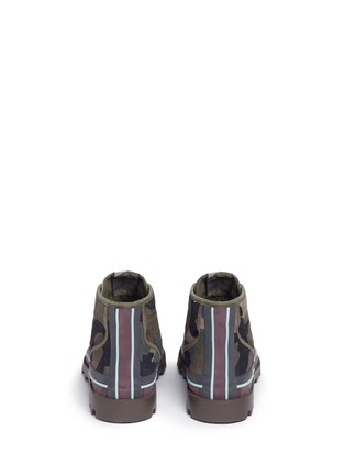 Back View - Click To Enlarge - VALENTINO GARAVANI - 'ID' camouflage print canvas boots