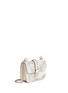 Figure View - Click To Enlarge - VALENTINO GARAVANI - 'Rockstud Lock' Camustars embellished leather chain bag