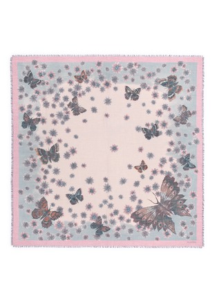 Main View - Click To Enlarge - VALENTINO GARAVANI - Butterfly print cashmere-silk scarf