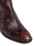 Detail View - Click To Enlarge - VALENTINO GARAVANI - 'Santeria' embossed leather ankle boots
