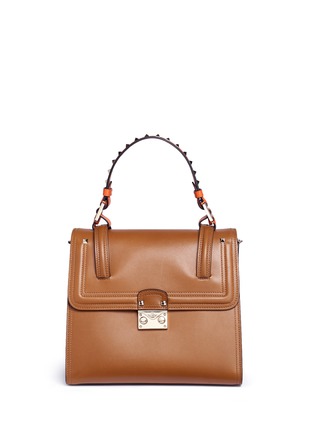 Main View - Click To Enlarge - VALENTINO GARAVANI - 'Cabana' medium leather top handle satchel