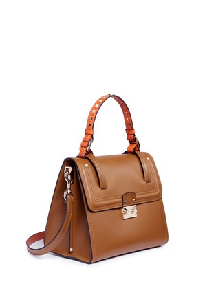 Figure View - Click To Enlarge - VALENTINO GARAVANI - 'Cabana' medium leather top handle satchel