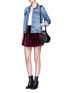 Figure View - Click To Enlarge - TOPSHOP - Velvet Flippy Skirt