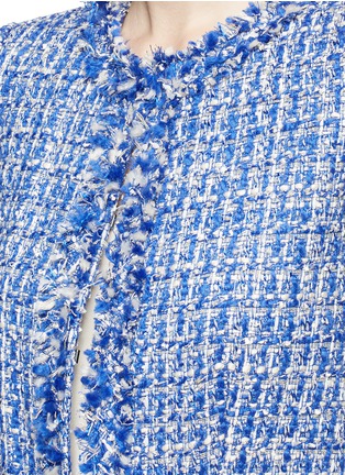 Detail View - Click To Enlarge - ALICE & OLIVIA - 'Kidman' frayed tweed jacket