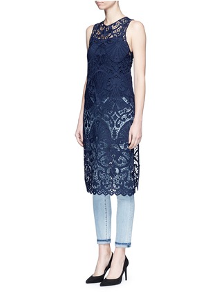 Front View - Click To Enlarge - ALICE & OLIVIA - 'Kelissa' guipure lace sleeveless top