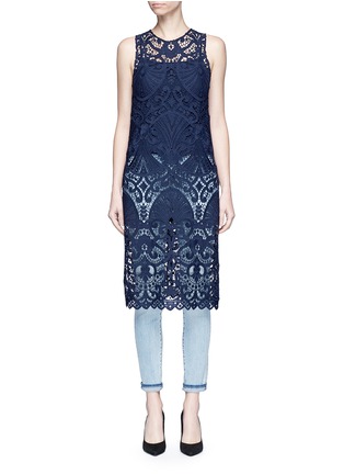 Main View - Click To Enlarge - ALICE & OLIVIA - 'Kelissa' guipure lace sleeveless top