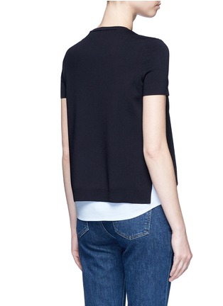Back View - Click To Enlarge - ALICE & OLIVIA - 'Iva' pinstripe tank underlay sweater