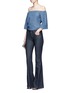 Figure View - Click To Enlarge - ALICE & OLIVIA - 'Christy' off-shoulder chambray top
