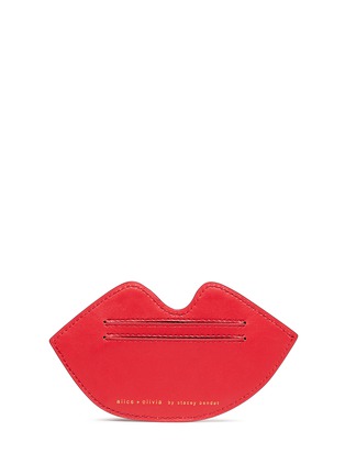 Figure View - Click To Enlarge - ALICE & OLIVIA - Lips leather card case