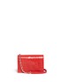 Main View - Click To Enlarge - ALICE & OLIVIA - 'Clee' croc embossed leather crossbody bag