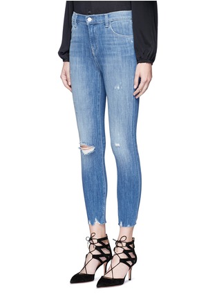 Front View - Click To Enlarge - J BRAND - 'Alana' skinny fit distressed cropped denim pants