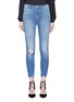 Main View - Click To Enlarge - J BRAND - 'Alana' skinny fit distressed cropped denim pants